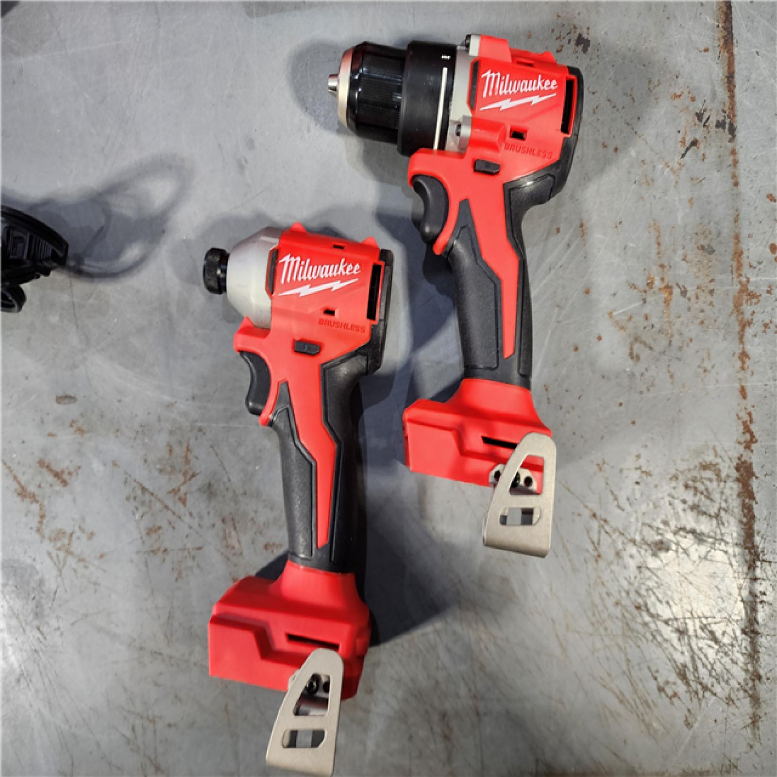 HOUSTON LOCATION - AS-IS (APPEARS LIKE NEW) M18 18V Lithium-Ion Brushless Cordless Compact Drill/Impact Combo Kit (2-Tool) W/(2) 2.0 Ah Batteries, Charger & Bag