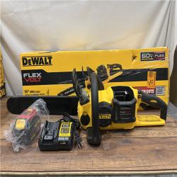 AS-IS DEWALT  FLEXVOLT 60V MAX 16in. Brushless Cordless Battery Powered Chainsaw Kit with (1) FLEXVOLT 2 Ah Battery & Charger