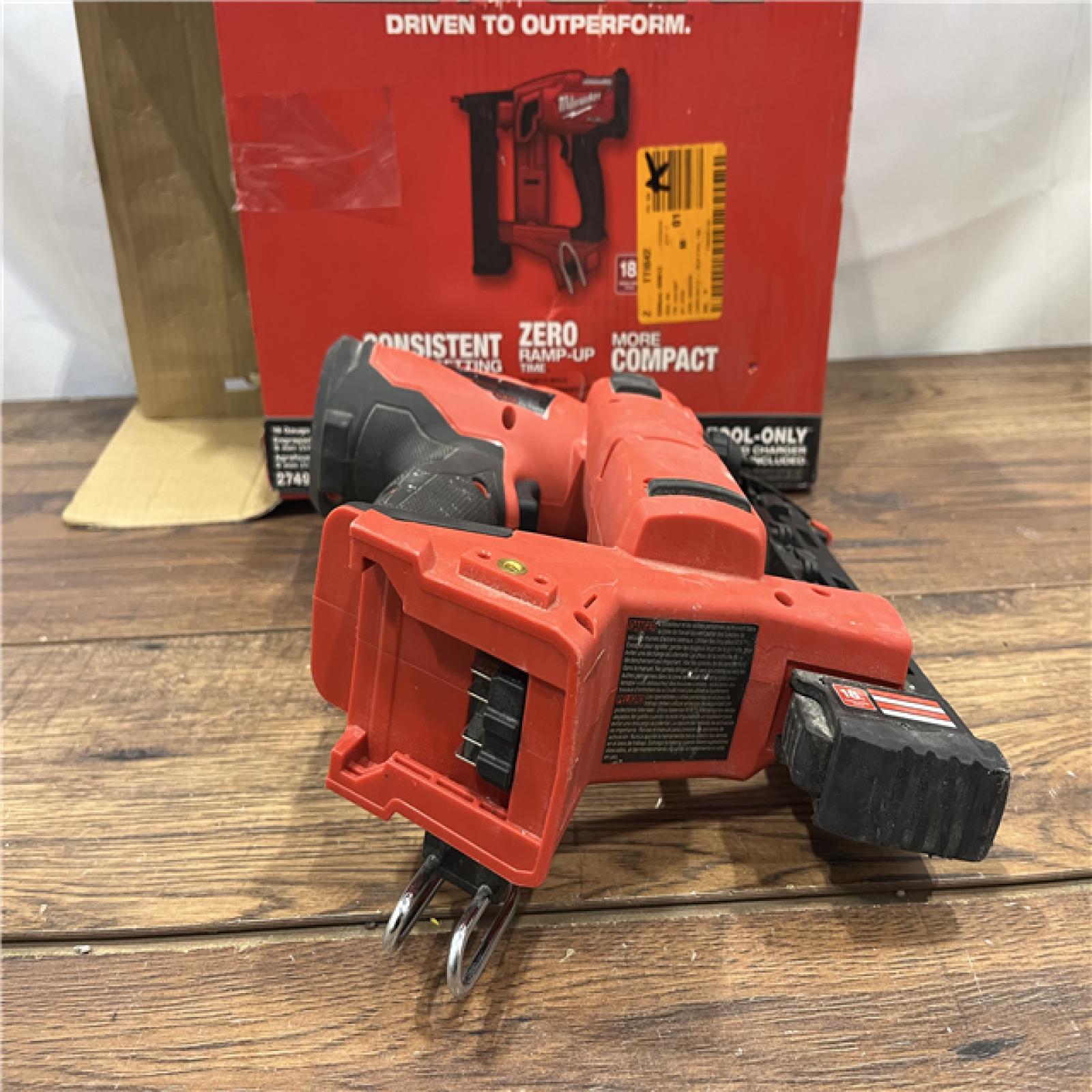 AS IS M18 FUEL 18-Volt Lithium-Ion Brushless Cordless 18-Gauge 1/4 in. Narrow Crown Stapler (Tool-Only)