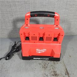 HOUSTON LOCATION - AS-IS (APPEARS LIKE NEW) M18 18-Volt Lithium-Ion Battery Pack (2) 5.0Ah and High Output Battery Pack (2) 6.0Ah with PACKOUT 6-Port Rapid Charger