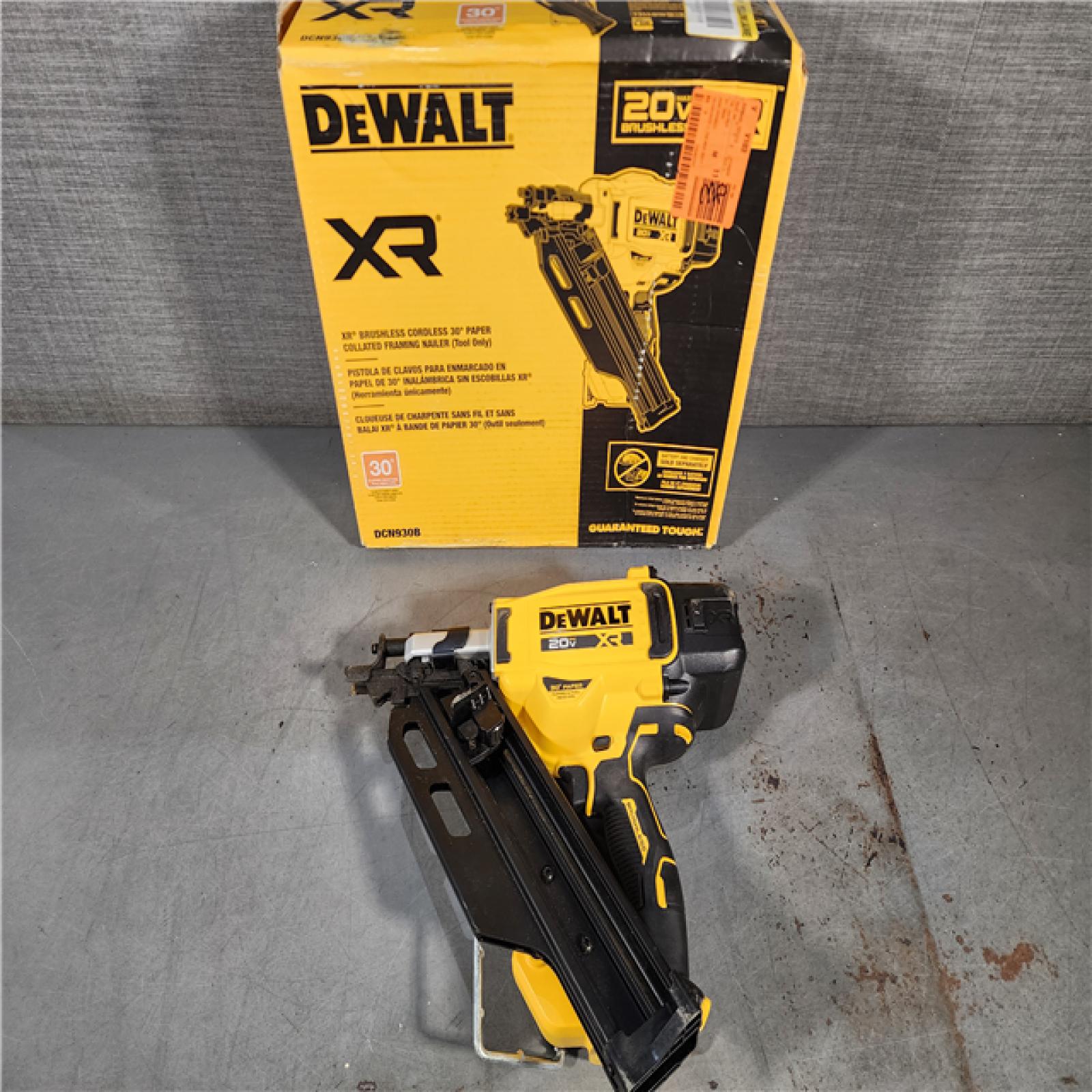 HOUSTON LOCATION - AS-IS DEWALT 20-Volt 30Â° Cordless Framing Nailer (Tool-Only)