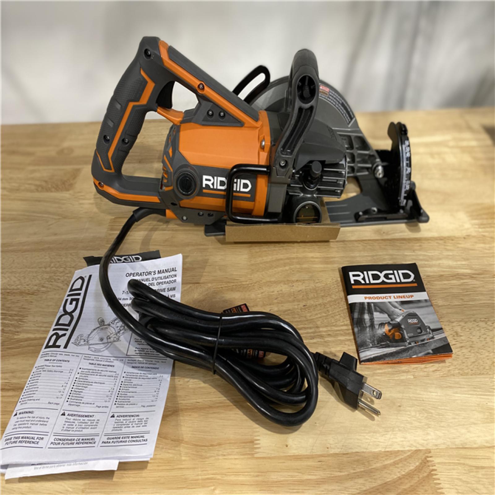 AS IS RIDGID THRUCOOL 15 Amp 7 1 4 in. Worm Drive Circular