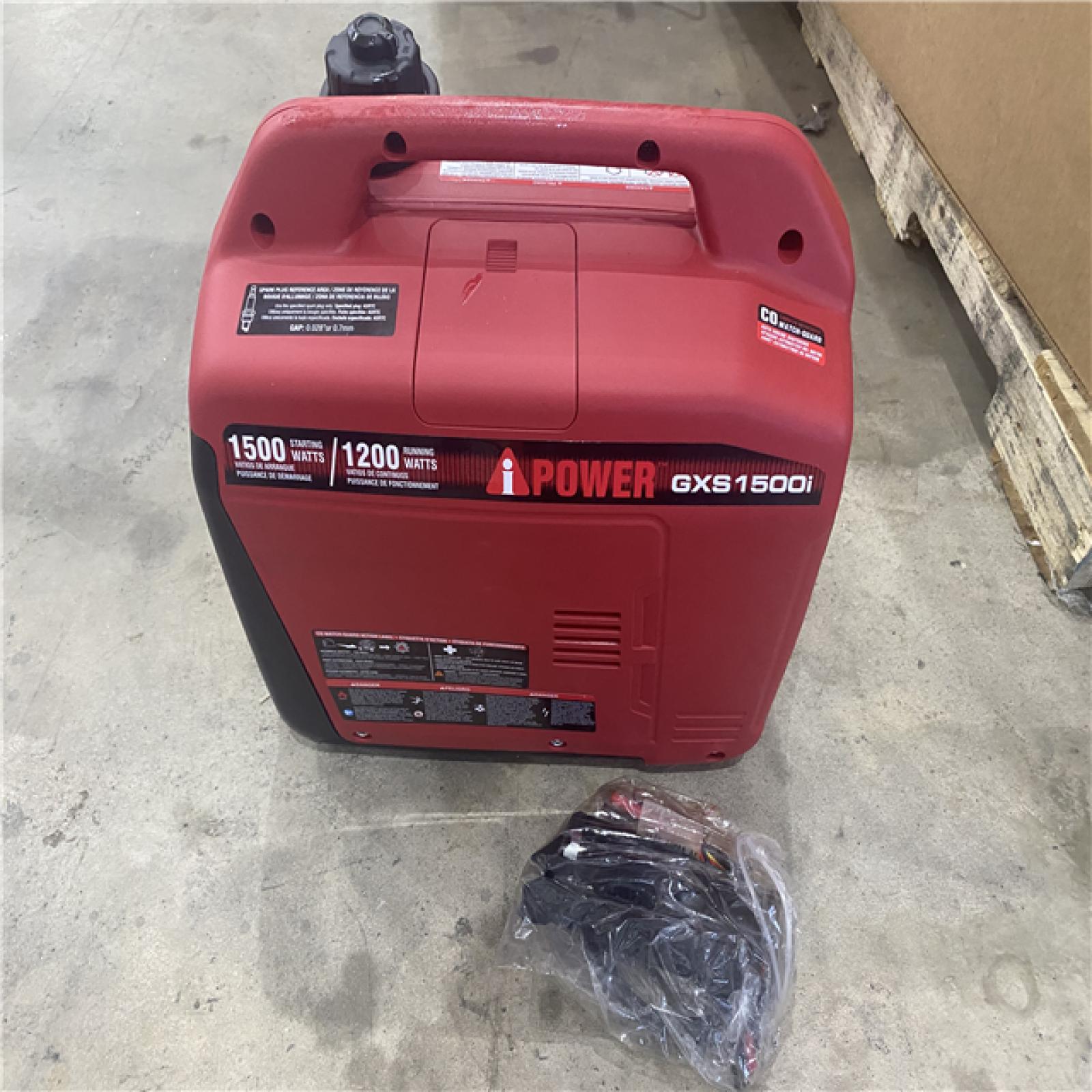 Houston location AS-IS A-IPOIWER 1500-Watt Recoil Start Gasoline Powered Ultra-Light Inverter Generator with 60cc OHV Engine and CO Sensor Shutdown