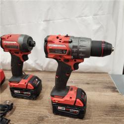 AS-IS Milwaukee M18 FUEL 18V Lithium-Ion Brushless Cordless Hammer Drill and Impact Driver Combo Kit (2-Tool) with 2 Batteries