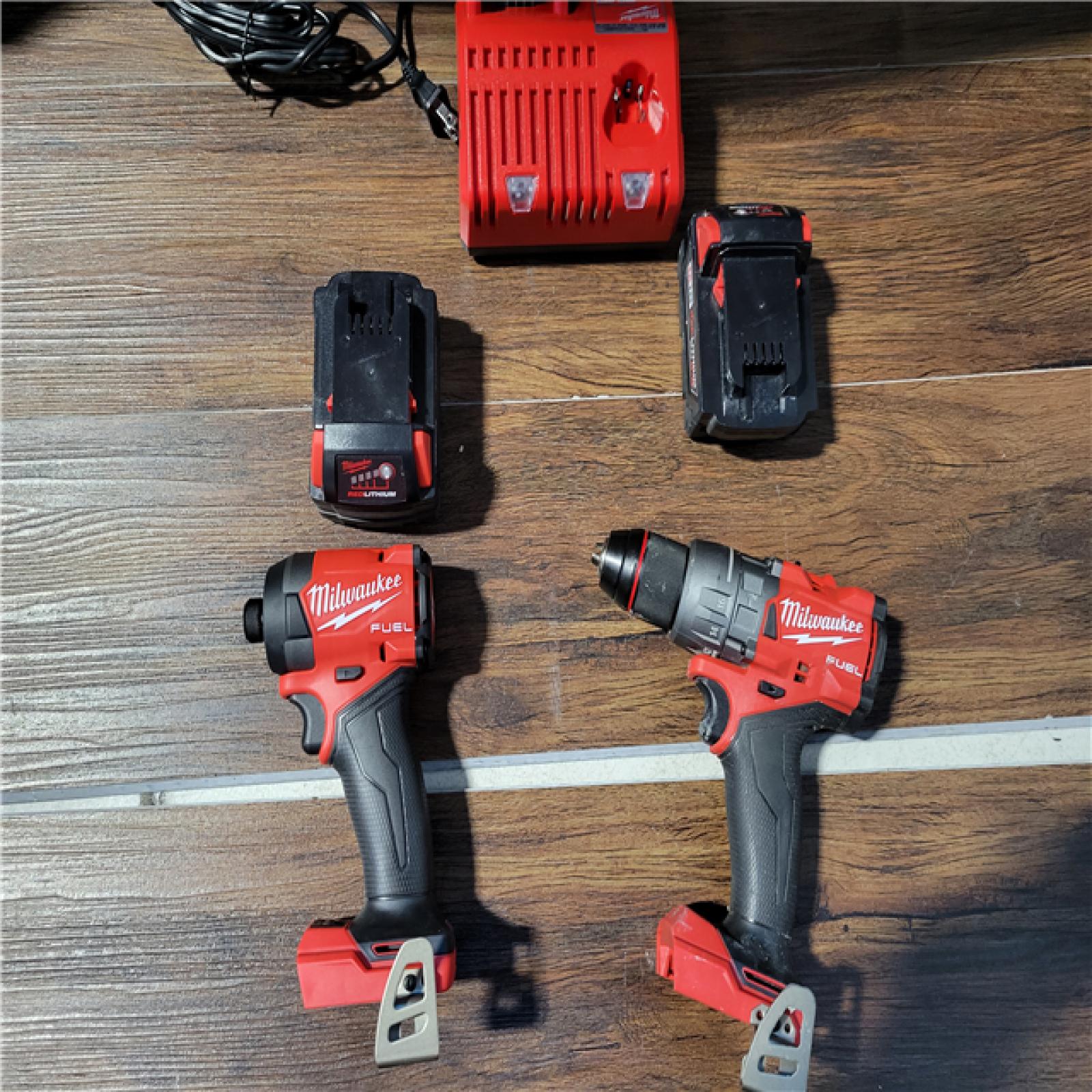 CALIFORNIA AS-IS MILWAUKEE M18 FUEL 2-TOOL COMBO KIT(BATTERIES AND CHARGER INCLUDED)