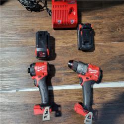 CALIFORNIA AS-IS MILWAUKEE M18 FUEL 2-TOOL COMBO KIT(BATTERIES AND CHARGER INCLUDED)