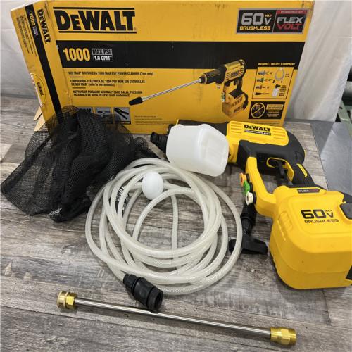 AS-IS DEWALT FLEXVOLT 60V MAX 1000 PSI 1.0 GPM Cold Water Cordless Battery Power Cleaner (Tool Only)