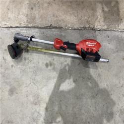 Houston location AS-IS MILWAUKEE M18 FUEL 18V Lithium-Ion Cordless Brushless String Grass Trimmer with Attachment Capability (Tool-Only)