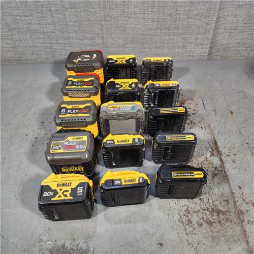 HOUSTON LOCATION - AS-IS DEWALT BATTERY PACK QTY - 15