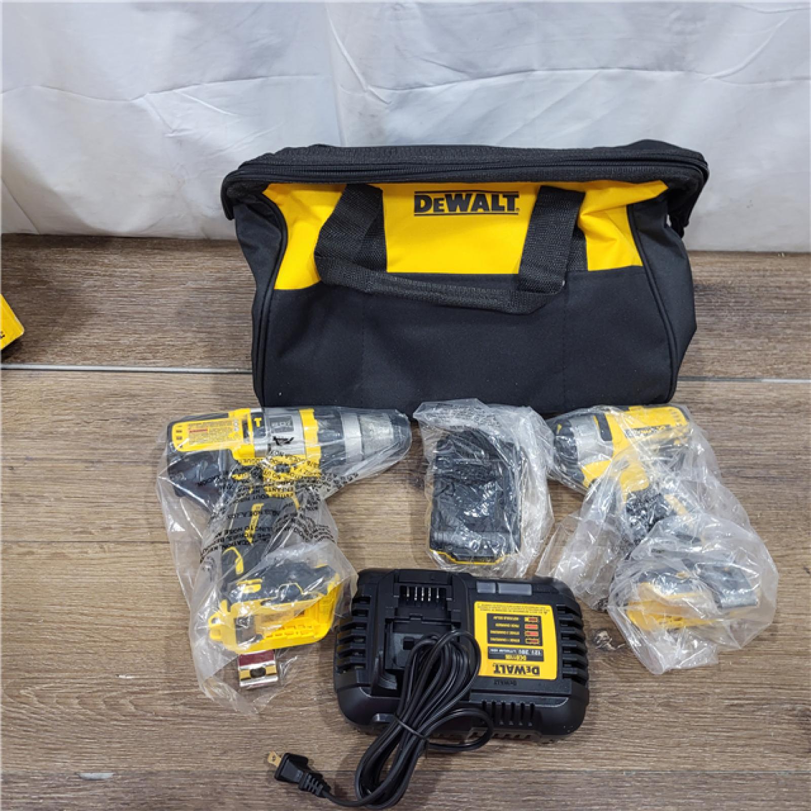 AS-IS 20V MAX Cordless Brushless Hammer Drill/Driver 2 Tool Combo Kit with FLEXVOLT ADVANTAGE