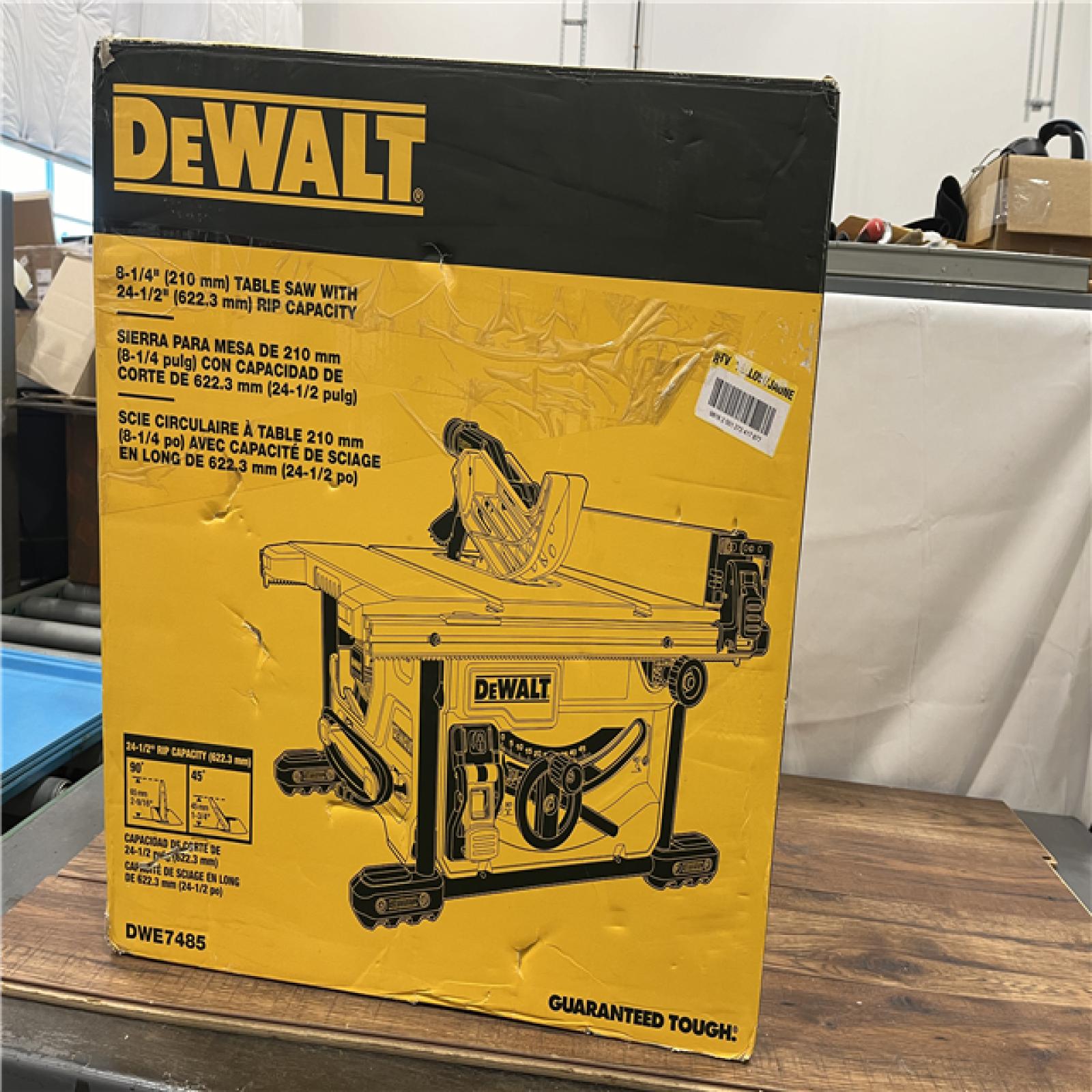 AS-IS DEWALT 15 Amp Corded 8-1/4 in. Compact Portable Jobsite Tablesaw (Stand Not Included)