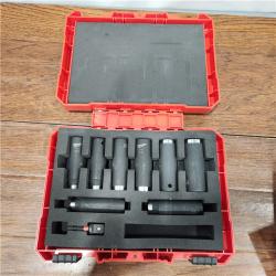 NEW Milwaukee Shockwave Standard 1/2 In. Drive 6-point Deep Impact Driver Set (9-piece)