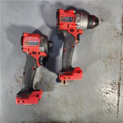 HOUSTON LOCATION - AS-IS Milwaukee M18 FUEL 18V Lithium-Ion Brushless Cordless Hammer Drill and Impact Driver Combo Kit (2-Tool) with 2 Batteries