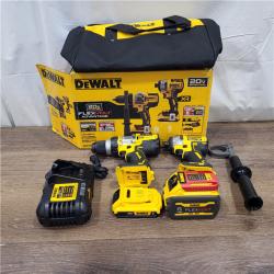 AS-IS 20V MAX Cordless Brushless Hammer Drill/Driver 2 Tool Combo Kit with FLEXVOLT ADVANTAGE