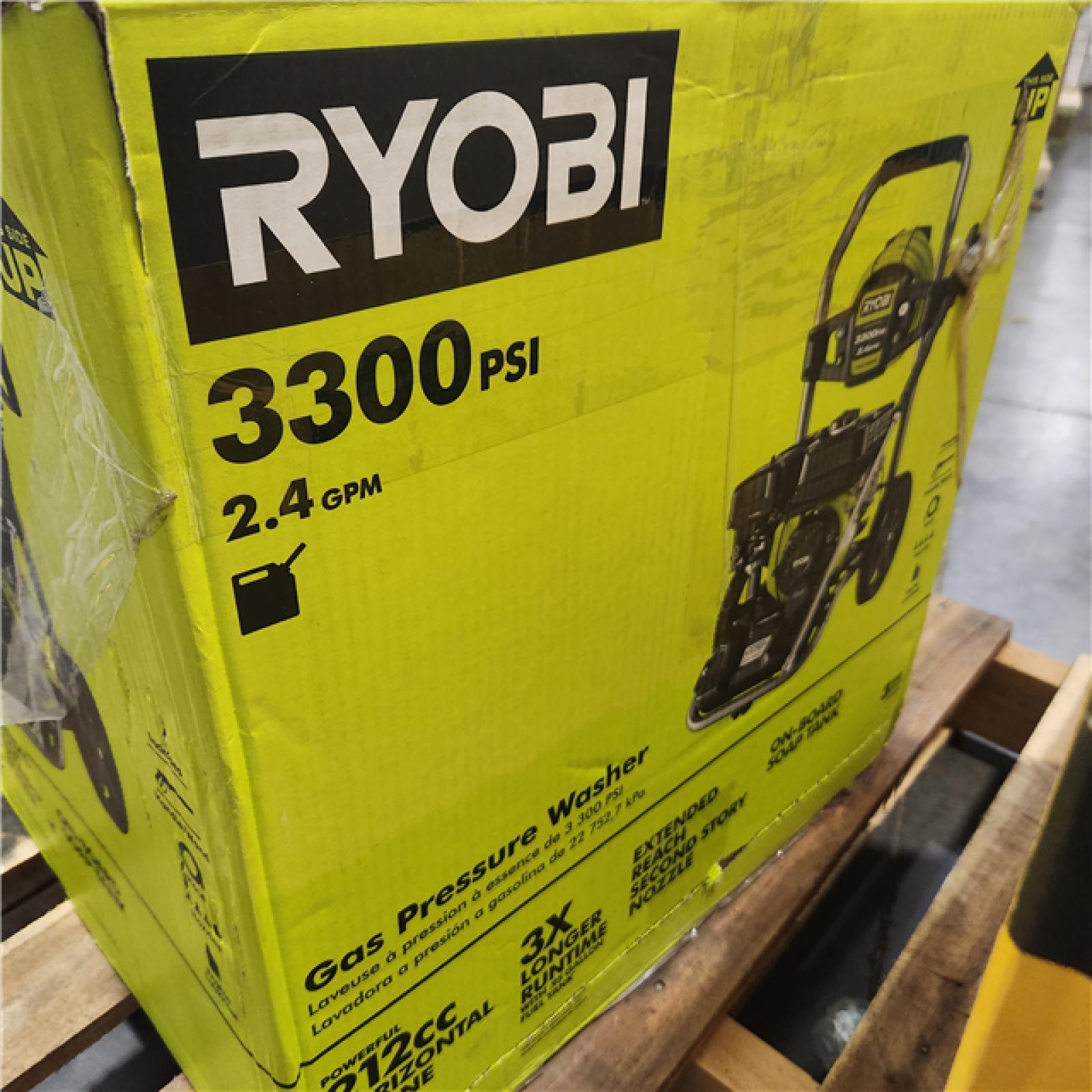 Dallas Location - As-Is RYOBI 3300 PSI 2.5 GPM Cold Water Pressure Washer