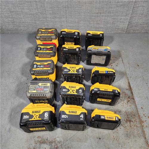 HOUSTON LOCATION - AS-IS DEWALT BATTERY PACK QTY - 15