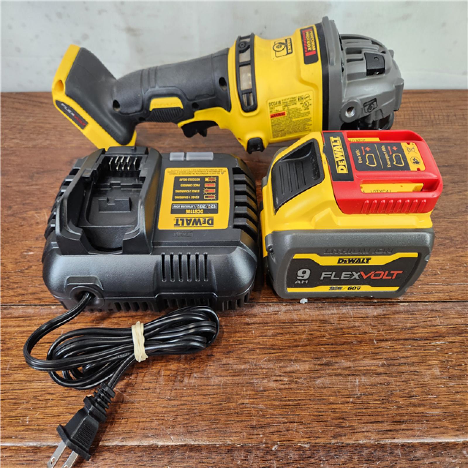 AS-IS DEWALT 60V MAX FLEXVOLT Brushless Cordless Grinder with Kickback Brake Kit