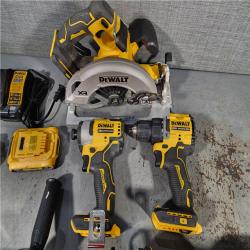 HOUSTON LOCATION - AS-IS DEWALT 5 TOOL COMBO KIT W/ (2) BATTERY & CHARGER