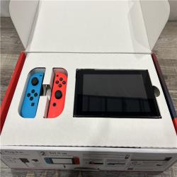 AS-IS Nintendo Switch with Neon Blue and Neon Red Joy-Con