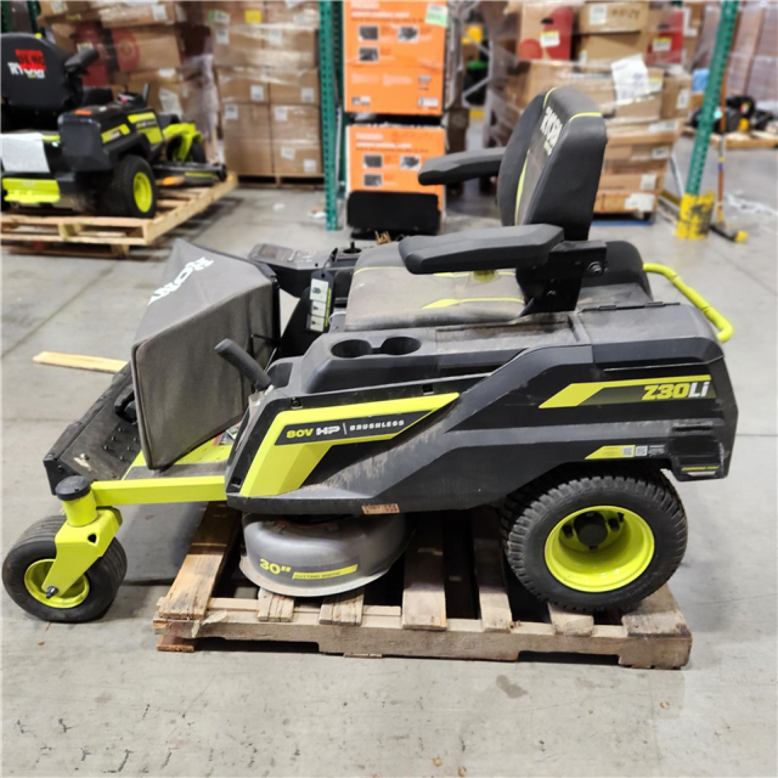 DALLAS LOCATION - AS-IS RYOBI 80V HP Brushless 30 in. Battery Electric Cordless Zero Turn Riding Mower