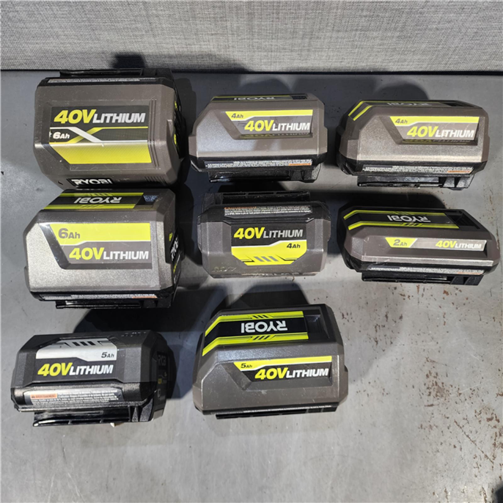 HOUSTON LOCATION - AS-IS RYOBI BATTERY PACK QTY - 15