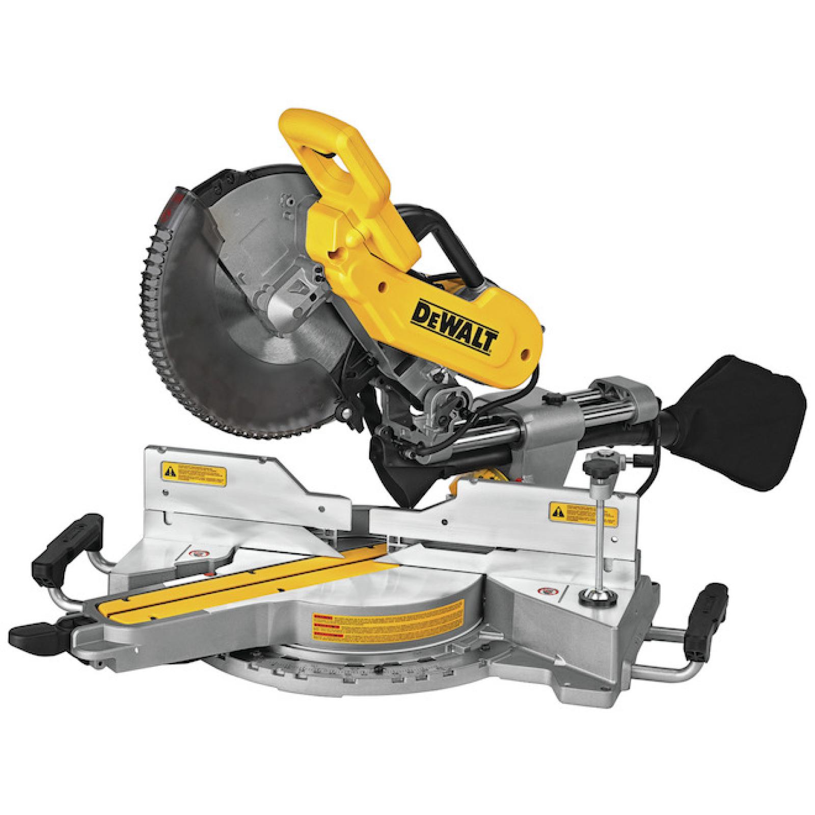 NEW DEWALT 15 Amp Corded 12 in. Double Bevel Sliding Compound Miter Saw, Blade Wrench and Material Clamp