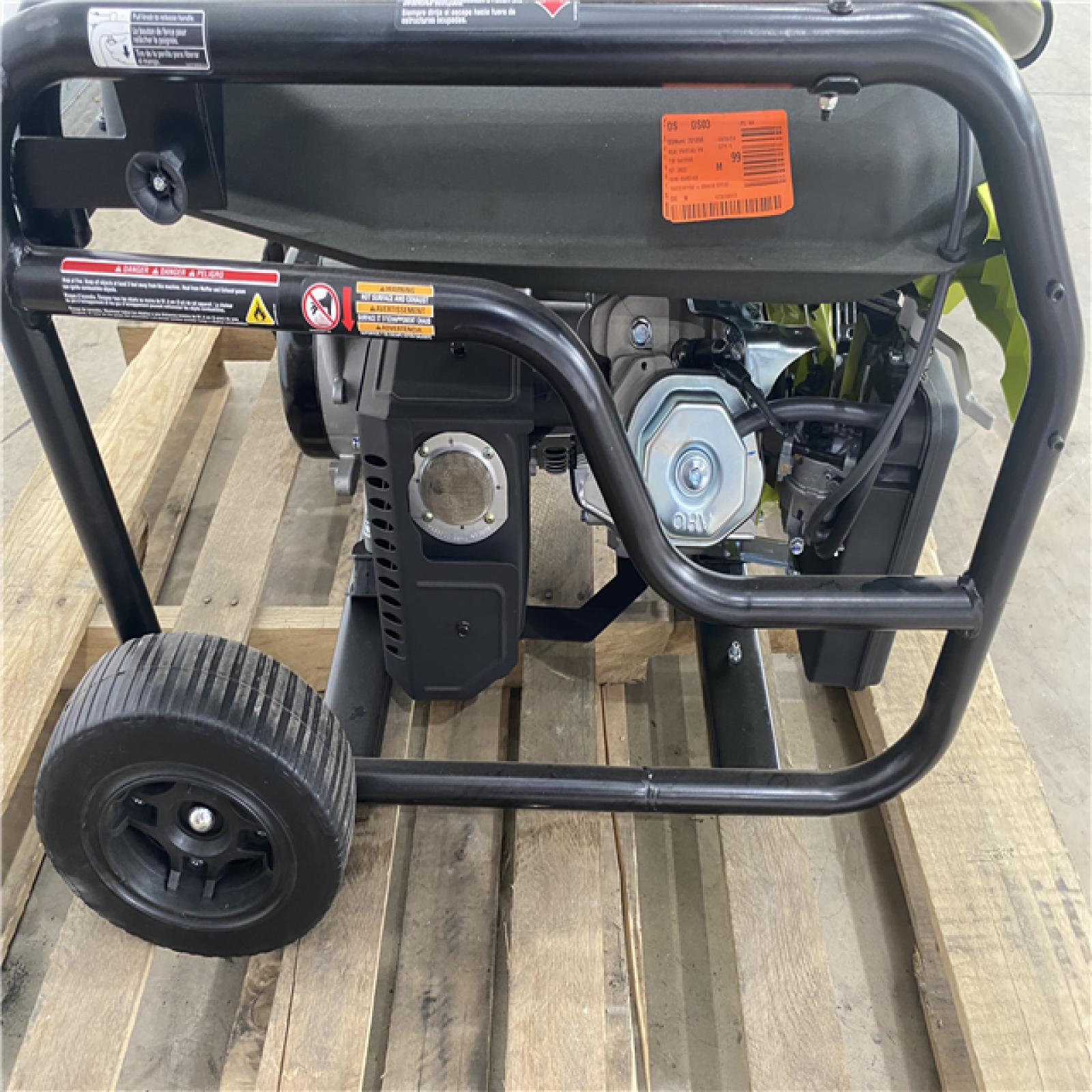 Houston Location - AS-IS Ryobi Easy Start 6,500 Running Watts 8,125 Starting Watts Generator