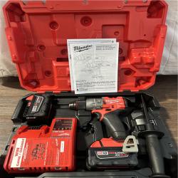 California NEW Milwaukee 1/2 Hammer Drill/Driver Kit, Includes (2) Batteries, Charger & Hard Case