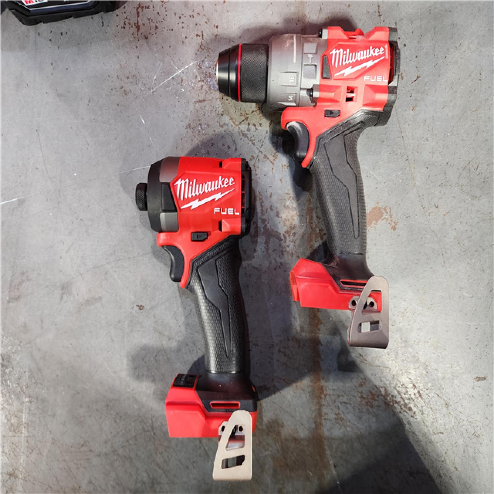 HOUSTON LOCATION - AS-IS Milwaukee M18 FUEL 18V Lithium-Ion Brushless Cordless Hammer Drill and Impact Driver Combo Kit (2-Tool) with 2 Batteries