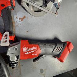 HOUSTON LOCATION - AS-IS Milwaukee M18 FUEL 18V Lithium-Ion Brushless Cordless Combo Kit with Two 5.0 Ah Batteries  1 Charger  2 Tool Bags (7-Tool)