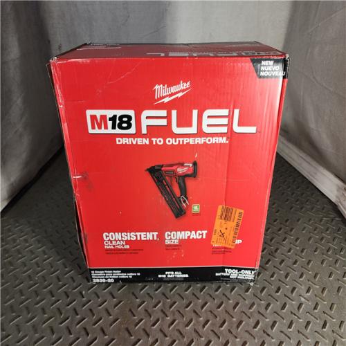 HOUSTON LOCATION - AS-IS Milwaukee 2839-20 M18 FUEL 15 Ga. 18 Volt Brushless Angled Finish Nailer (TOOL ONLY)