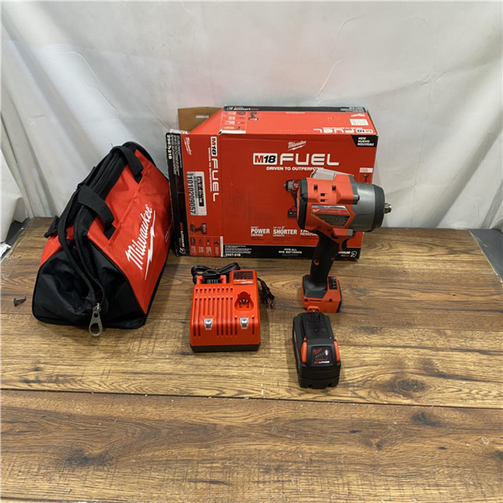 AS IS Milwaukee M18 1/2 in. Cordless Brushless High Torque Impact Wrench Kit (Battery & Charger)