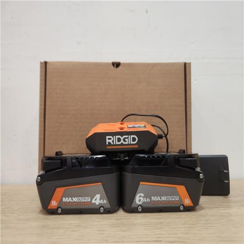 Phoenix Location RIDGID 18V MAX Output Starter Kit with (2) 4.0 Ah Batteries and Charger