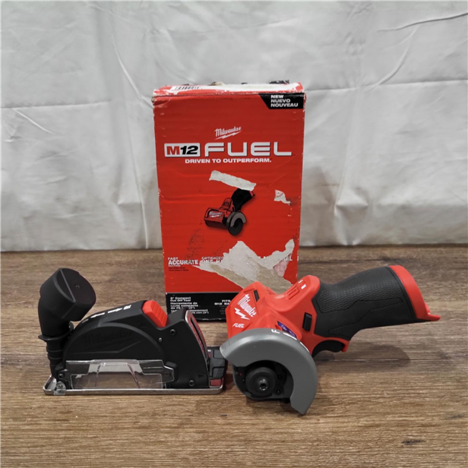 AS-IS M12 FUEL 12V Lithium-Ion Brushless Cordless 3 in. Cut Off Saw (Tool-Only)