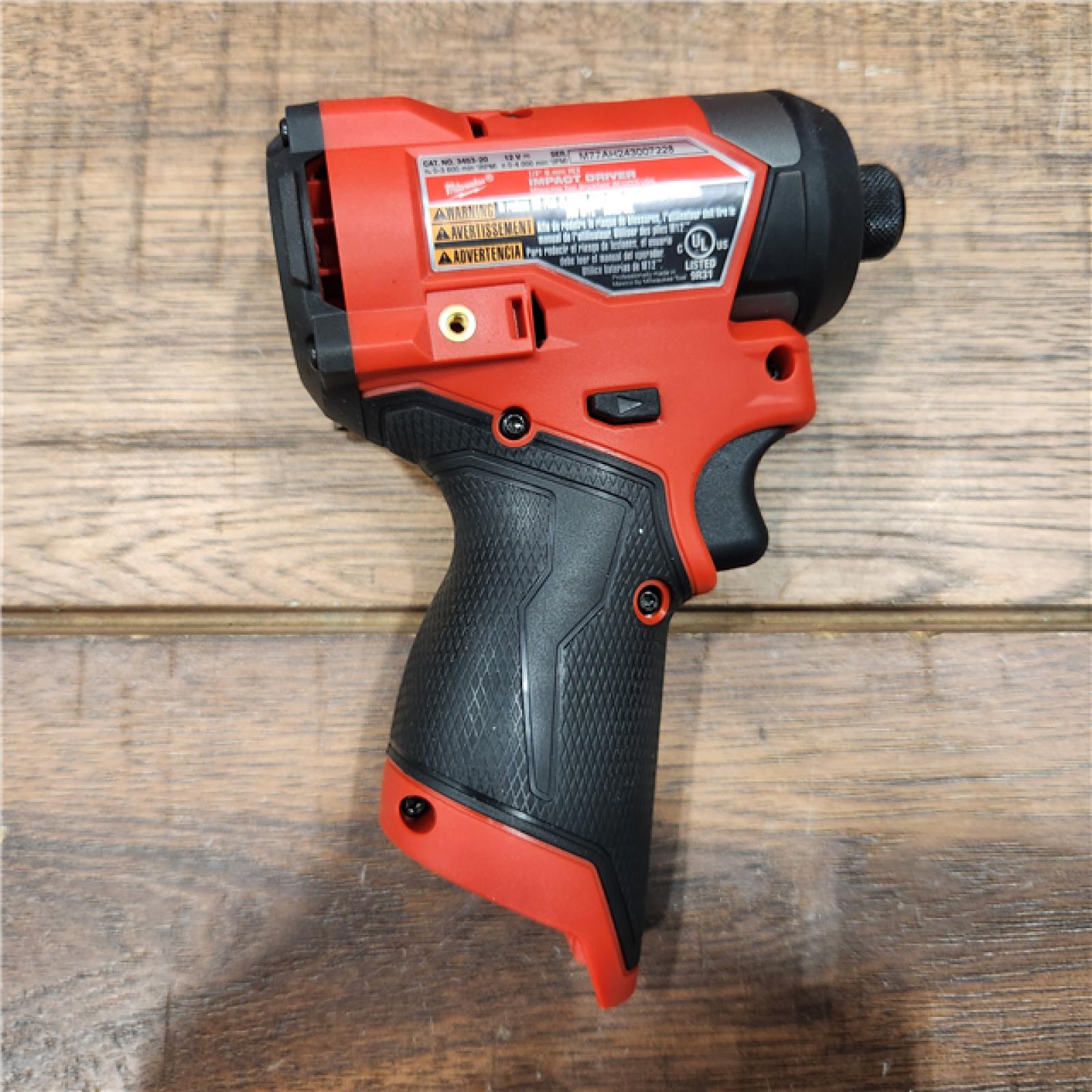 AS-IS Milwaukee M12 FUEL 12-Volt Lithium-Ion Brushless Cordless 1/4 in. Hex Impact Driver Compact Kit