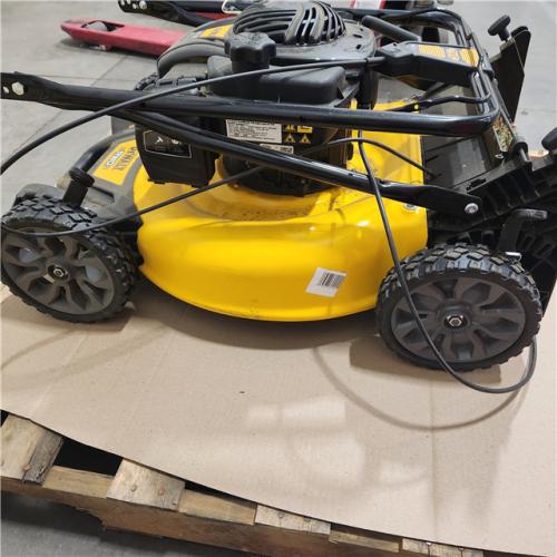 DALLAS LOCATION - AS-IS DEWALT 21 in. 150cc Briggs and Stratton 625ex Engine Rear Wheel Drive 2-in-1 Gas Self Propelled Walk Behind Lawn Mower