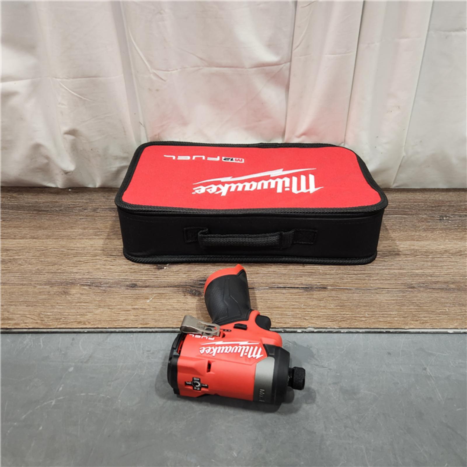 AS IS Milwaukee M12 FUEL 12-Volt Lithium-Ion Brushless Cordless 1/4 in. Hex Impact Driver Compact Kit