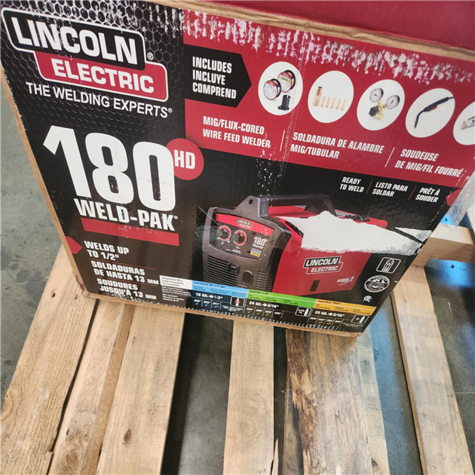 California AS-IS Lincoln Eletectric 180 Amp Weld Pak 180 HD