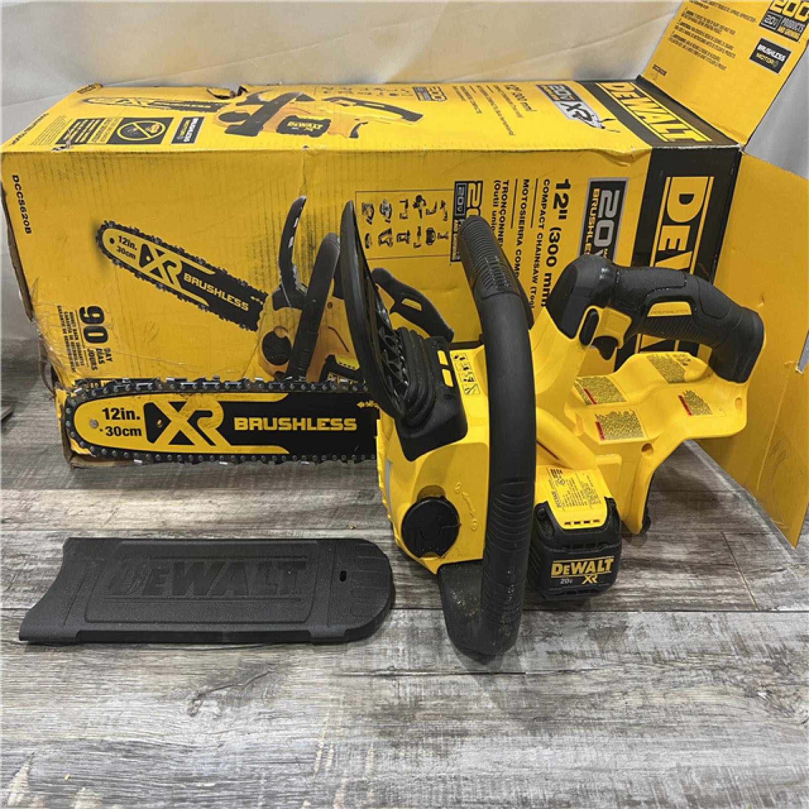 AS-IS DEWALT 20V MAX 12in. Brushless Cordless Battery Powered Chainsaw (Tool Only)