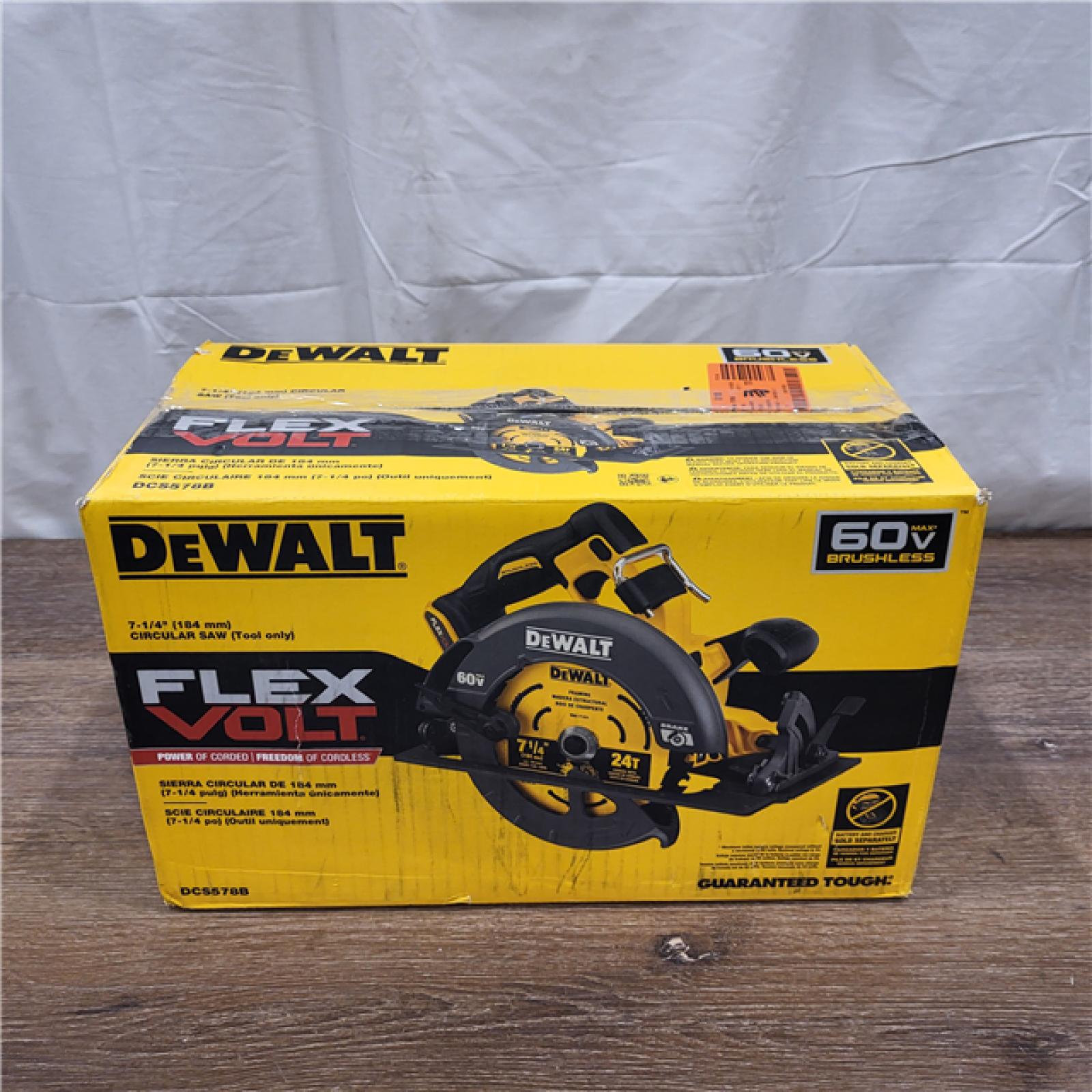 AS-IS DeWALT Flexvolt Max 7-1/4  60V Brushless Circular Saw DCS578B