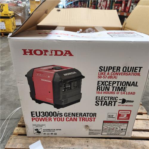 Dallas Location - As-Is Honda 3000W Portable Inverter Generator - EU3000iS-Appears Like New Condition