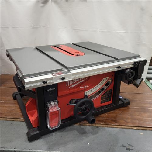 AS-IS Milwaukee M18 FUEL ONE-KEY 18- Volt Lithium-Ion Brushless Cordless 8-1/4 in. Table Saw Kit W/(1) 12.0Ah Battery & Rapid Charger