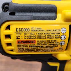 AS-IS Dewalt FLEXVOLT 20 Volt 1/2 in. Brushless Cordless Hammer Drill/Driver Kit (Battery & Charger)