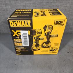 HOUSTON LOCATION - AS-IS DEWALT 20V MAX XR Hammer Drill and ATOMIC Impact Driver 2 Tool Cordless Combo Kit with (2) 4.0Ah Batteries, Charger, and Bag