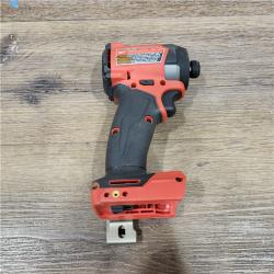 AS-IS Milwaukee 2953-20 18V Lithium-Ion Brushless Cordless 1/4   Hex Impact Driver Bare Tool  Red