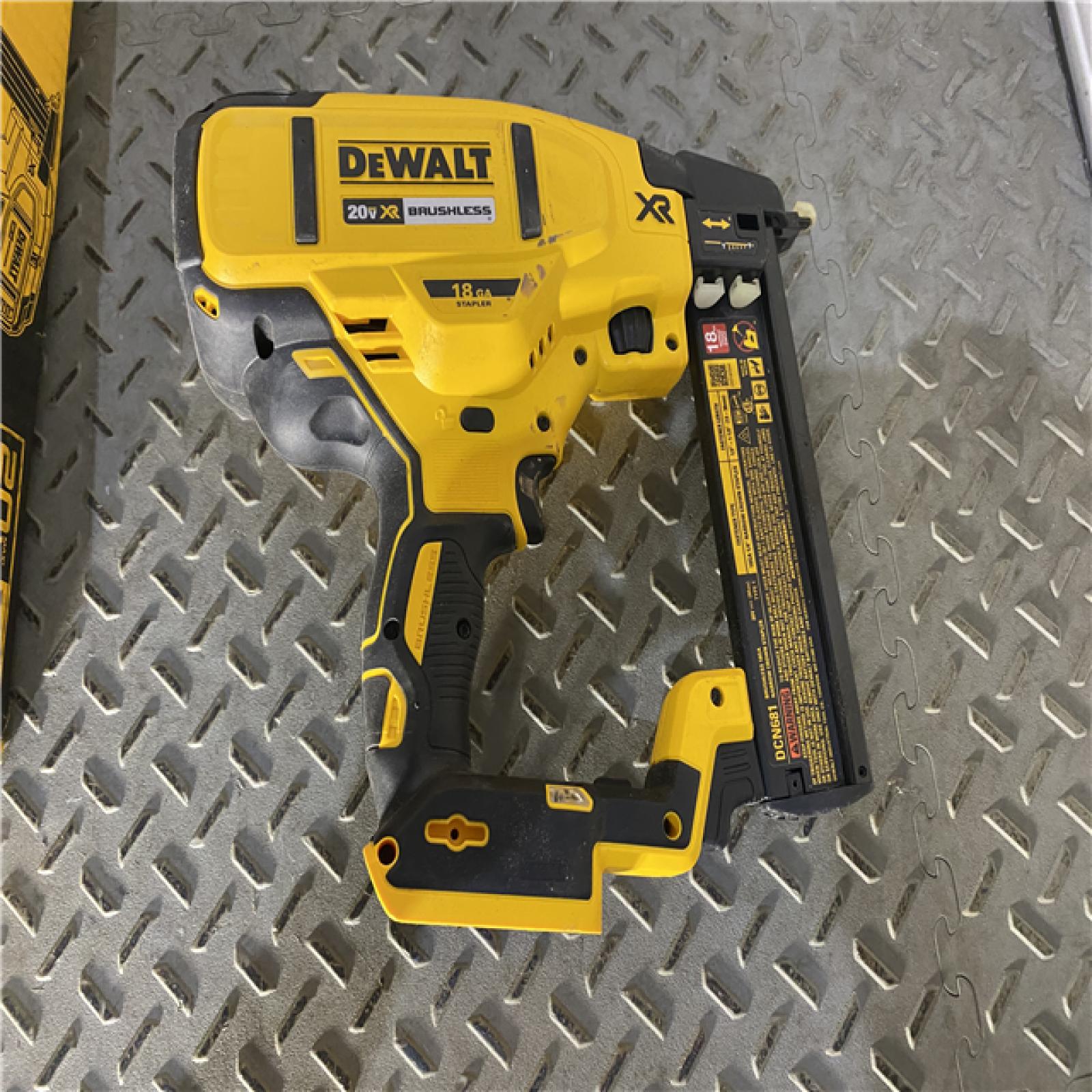 Houston location AS-IS DEWALT New in Box DEWALT DCN681D1 20V 18 NO BATTERY NO CHANGER