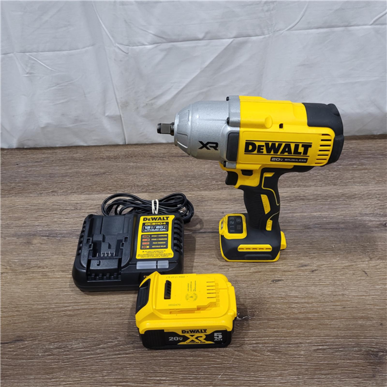 AS-IS DEWALT 20V MAX* XR 1/2  High Torque Impact Wrench with Hog Ring Anvil