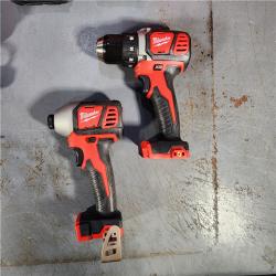 HOUSTON LOCATION - AS-IS (APPEARS LIKE NEW) Milwaukee M18 18V Cordless Brushed 2 Tool Drill/Driver and Impact Driver Kit