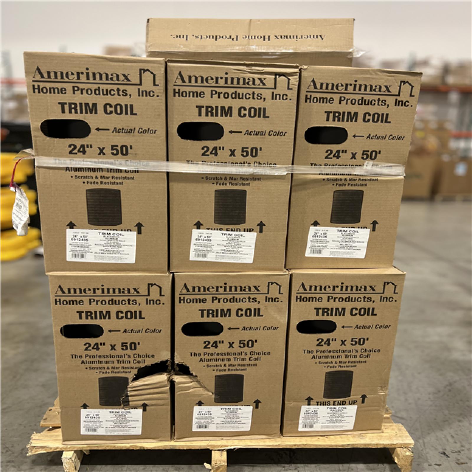 DALLAS LOCATION - AMERIMAX 24 X 50 ALUMINUM TRIM COIL PALLET - (26 UNITS)