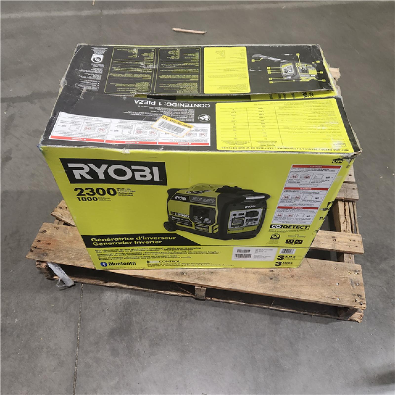 Dallas Location - As-Is Ryobi 2300-Watt Bluetooth Inverter Generator